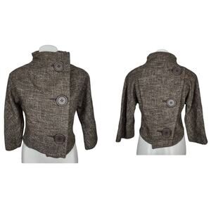 Image Haddad Buttons Back and Front Marled Jacket Size 34 (Small)